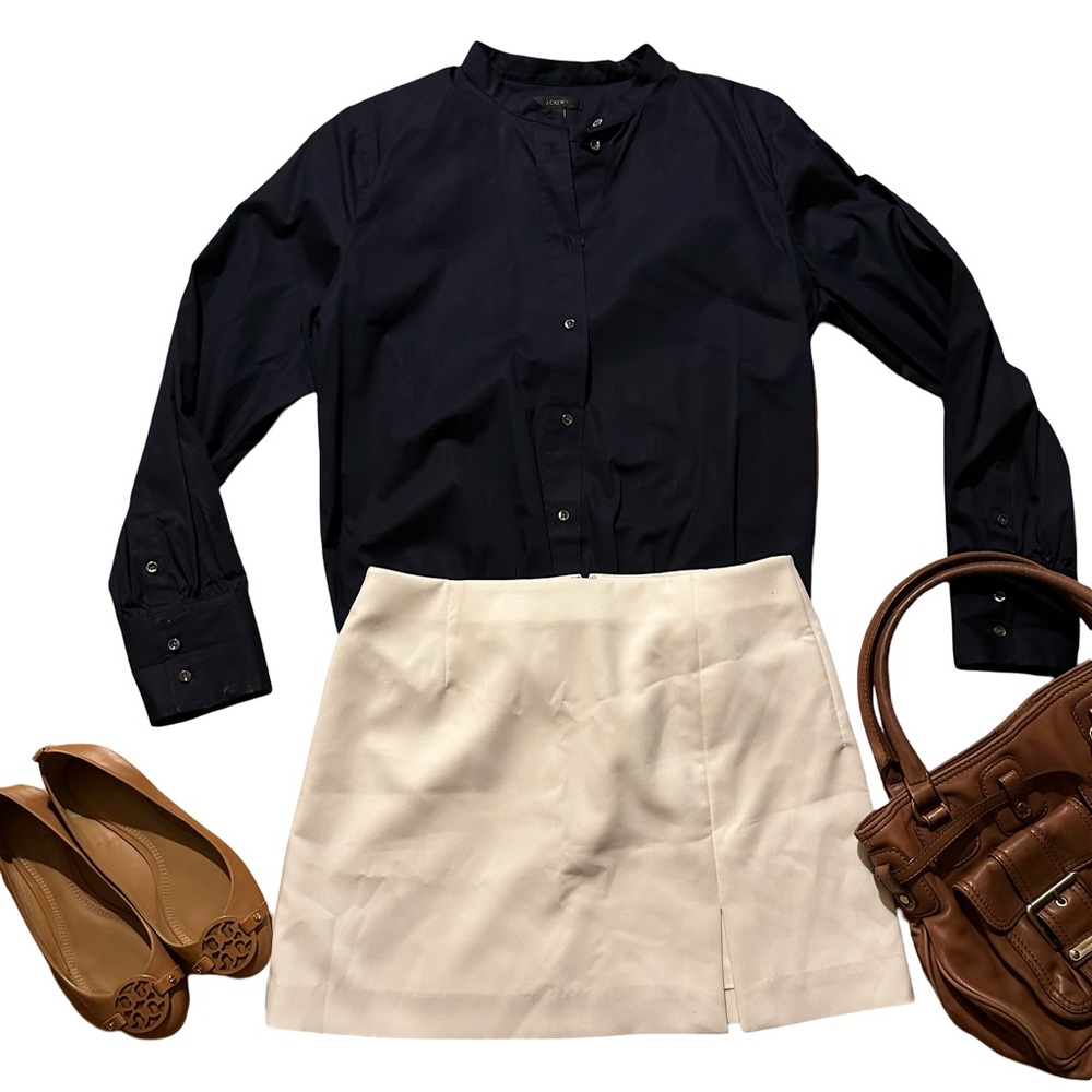 J. Crew Navy Button-Up Shirt